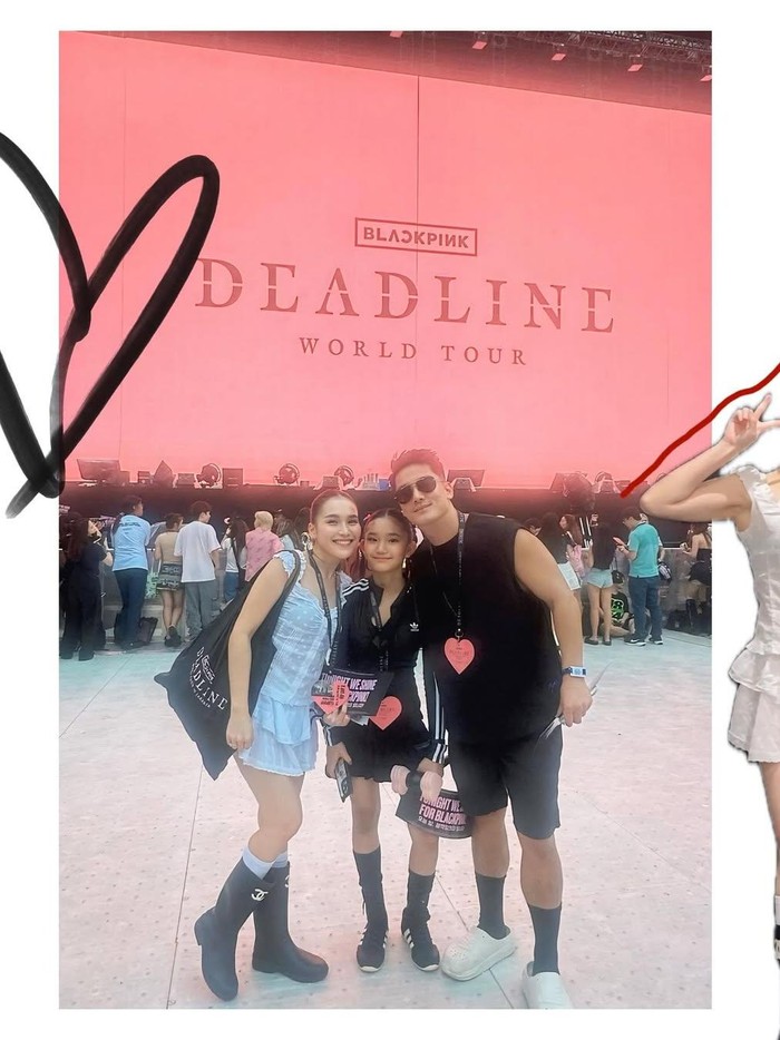 Ayu Ting Ting dan Bilqis nonton konser BLACKPINK hari kedua, dikawal Boy William.