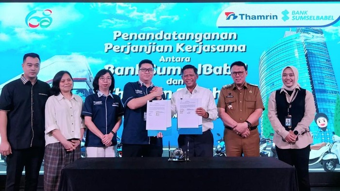 Bank Sumsel Babel bersinergi dengan Thamrin Brother.