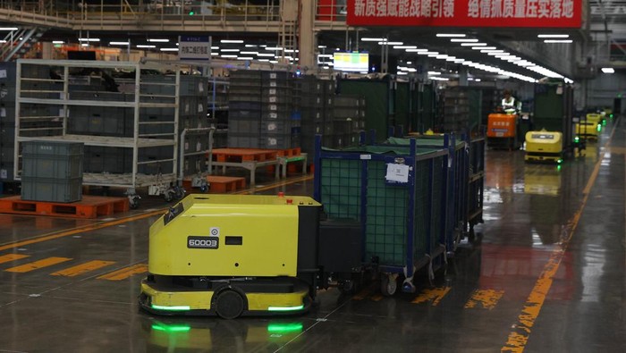 Operasional pabrik mobil asal China, Changan mayoritas sudah menggunakan robot. Intip penampakannya