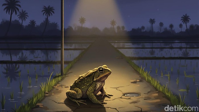 Ilustrasi kodok raksasa