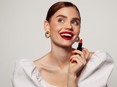 Ilustrasi lipstik, makeup Ilustrasi lipstik, makeup