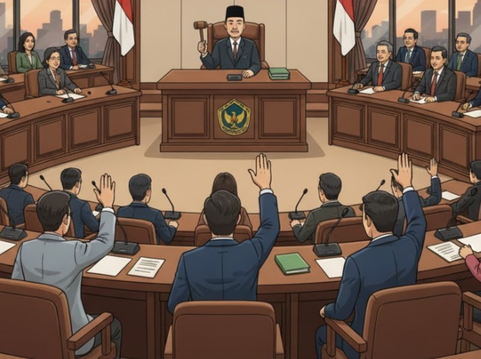 Ilustrasi pengajuan hak interpelasi DPRD.