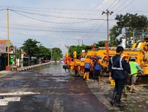Jalan Kaligawe Semarang Buka-Tutup untuk Perbaikan Rel, Simak Jadwalnya