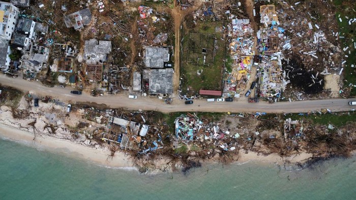 A drone view of damage caused by Hurricane Melissa, in Belmont, Jamaica, November 2, 2025. REUTERS/Raquel Cunha