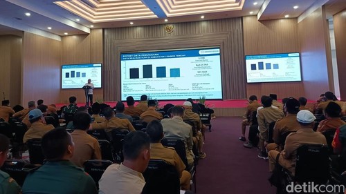 Kegiatan sosialisasi program 3 juta rumah terhadap seluruh Kepada Desa yang ada di Lombok Tengah, Nusa Tenggara Barat (NTB). (Edi Suryansyah/detikBali)