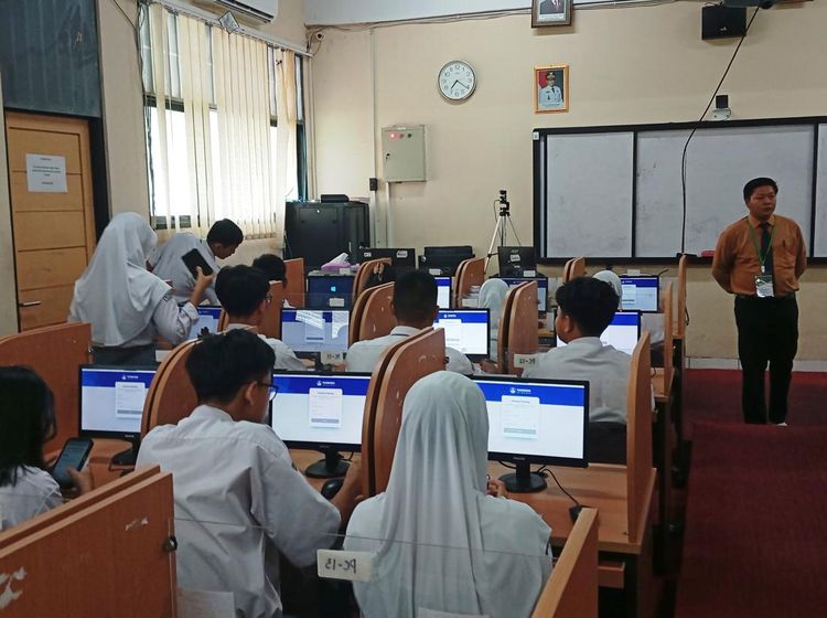 Momen TKA Hari Pertama di SMAN 14 Jakarta, 251 Siswa Ikut Serta