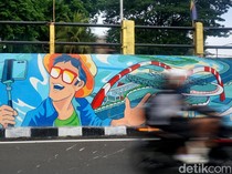 Warna-Warni Mural di Gubeng Surabaya