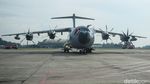 Potret Pesawat Raksasa TNI AU A400M Mendarat di Jakarta, Disambut Water Salute