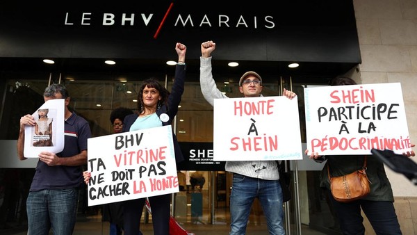 Protes Warnai Pembukaan Toko Shein di Paris, Warga Kecam Penjualan Boneka Seks Mirip Anak