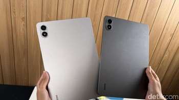 Ini dia Redmi Pad 2 Pro yang hadir dalam tiga pilihan warna yaitu Lavender Purple, Silver, dan Graphite Gray. Foto: Virgina Maulita Putri/detikINET