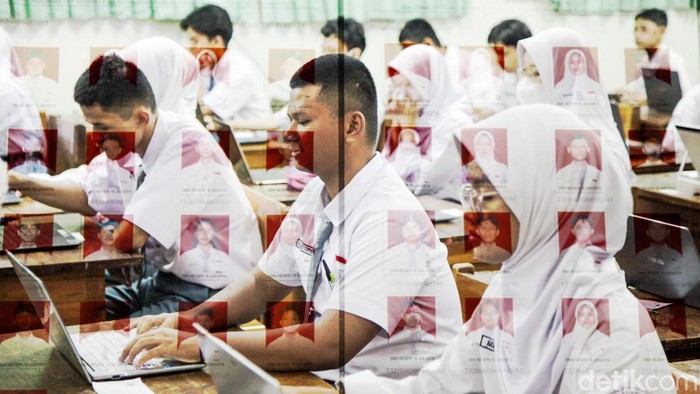 Pelajar mengikuti TKA di SMAN 78 Jakarta, Palmerah, Jakarta Barat, Senin (3/11/2025). Pelaksanaan TKA berlangsung mulai hari ini hingga Minggu (9/11) bagi siswa SMA/MA, SMK/MAK/SMALB, serta Paket C/PKPPS Ulya.