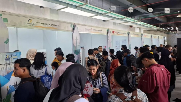 Suasana job fair disabilitas di TIM (Belia/detikcom)