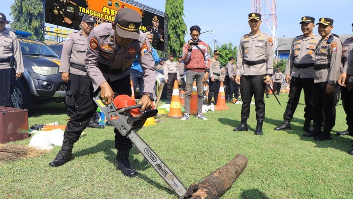 Tanah Retak di Lereng Wilis, Polres Madiun Siaga Penuh Hadapi Potensi Bencana