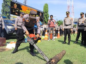 Tanah Retak di Lereng Wilis, Polres Madiun Siaga Penuh Hadapi Potensi Bencana