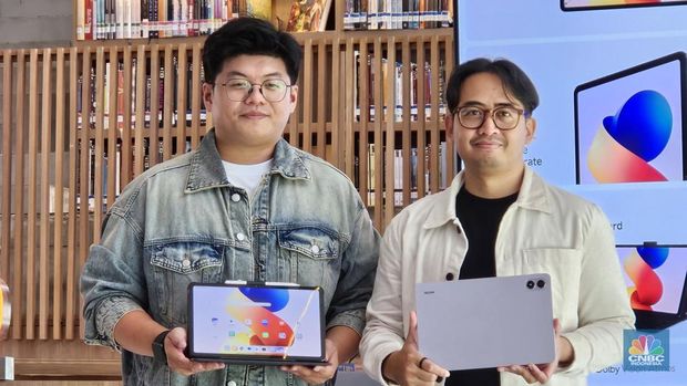Xiaomi resmi meluncurkan Redmi Pad 2 Pro di Indonesia. (CNBC Indonesia/Intan Rakhmayanti)