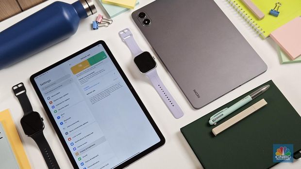 Xiaomi resmi meluncurkan Redmi Pad 2 Pro di Indonesia. (CNBC Indonesia/Intan Rakhmayanti)