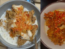 Disebut Makanan Radikal, Ayam Geprek Kuah Susu Bikin Penasaran!