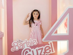7 Foto Ultah ke-4 Guzelim Anak Margin-Ali Syakieb, Bertema Barbie Serba Pink