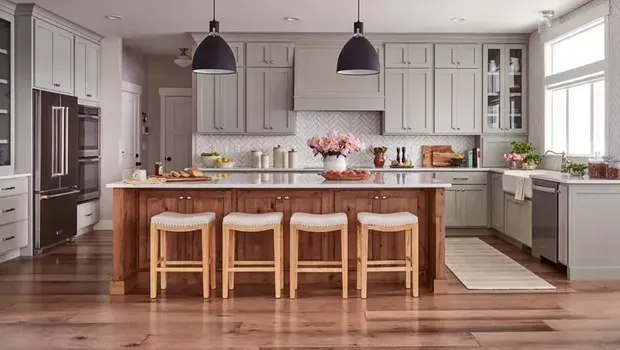 Ilustrasi kitchen set/Jay Wilde via Better Homes and Gardens Ilustrasi kitchen set