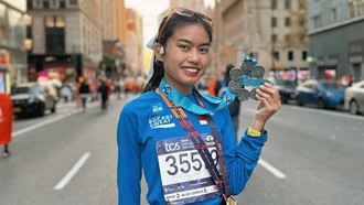 Top! Putri Alya Rohali Finisher Six Star Marathon Wanita Termuda Indonesia
