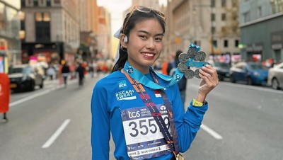Top! Putri Alya Rohali Finisher Six Star Marathon Wanita Termuda Indonesia