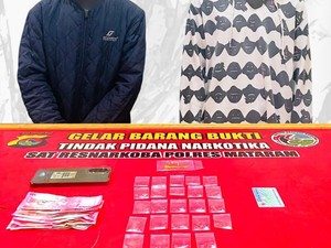 Dua Pengedar Sabu Diringkus Saat Tunggu Pembeli di Lombok Barat