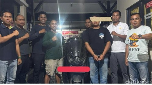 Pelaku penikaman, PJW, diamankan di Mapolsek Blahbatuh.