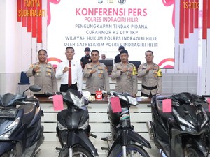 2 Remaja Inhil Terlibat Curanmor Ditangkap: Aksi di 9 TKP, 6 Motor Disita