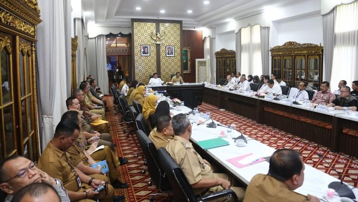 Rapat membahas pembentukan konsorsium Pelabuhan Palembang Baru.