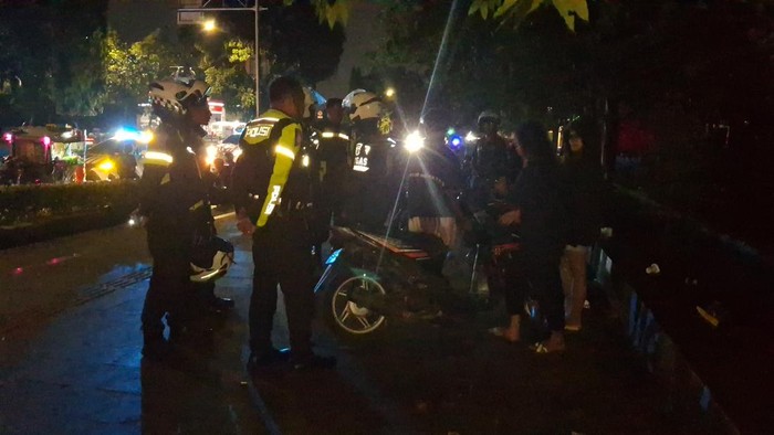 Satlantas Polres Bogor menggelar patroli untuk mencegah aksi tawuran, balap liar hingga geng motor.