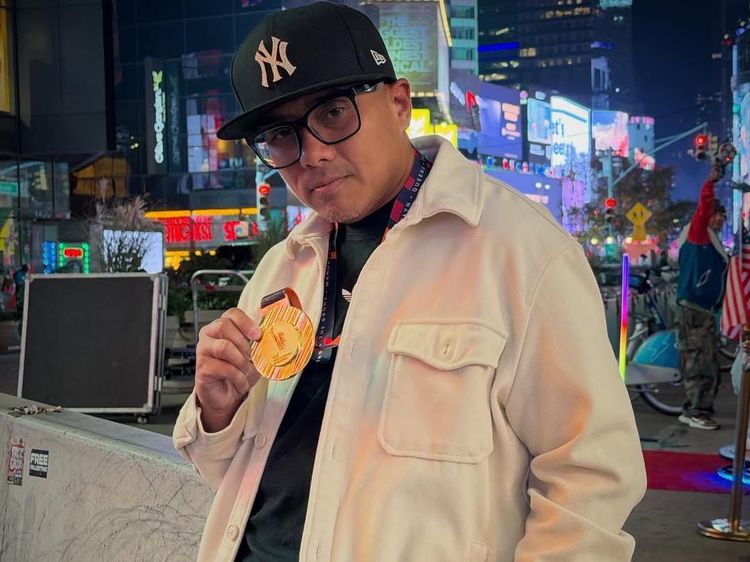 Congrats! Saykoji Sukses Taklukkan New York Marathon Selama 8,38 Jam