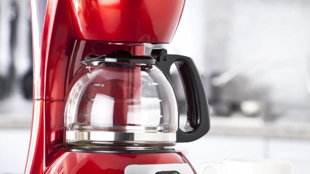 Ilustrasi mesin pembuat kopi