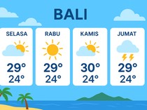 Diprediksi Hujan Ringan, Cek Prakiraan Cuaca Bali Jumat 5 Desember 2025
