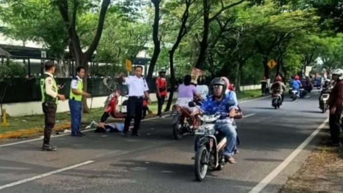 Jalan Raya Pandaan–Beji lokasi korban dijambret