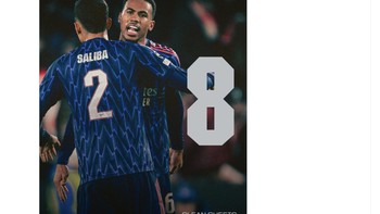 Secara total, Arsenal clean sheet dalam 8 laga beruntun. Foto: X.com