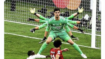 Untung ada Courtois, kalau tidak gawang Madrid bisa jebol lebih banyak. Foto: X.com