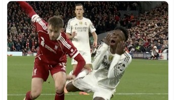 Banyak pula yang mengkritik Vini karena bereaksi terlalu berlebihan. Foto: X.com