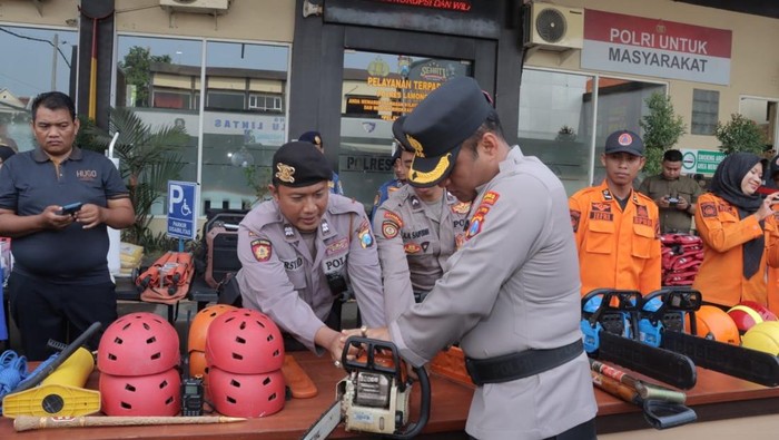 Musim Hujan Tiba, Polres Lamongan Siagakan Personel Hadapi Potensi Bencana