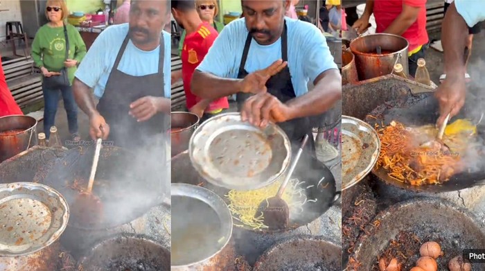 Masaknya Bar-bar, Aksi Penjual Mie Ini Disebut Mirip Pedagang India