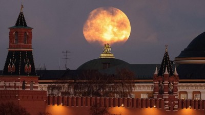 Pesona Supermoon Beaver Moon Hiasi Langit Moskow dan Sydney
