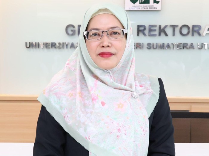 Rektor UINSU Prof Nurhayati.