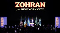 Zohran Mamdani terpilih sebagai Wali Kota New York dalam pemilu yang digelar hari ini Rabu (5/11/2025). REUTERS/Jeenah Moon