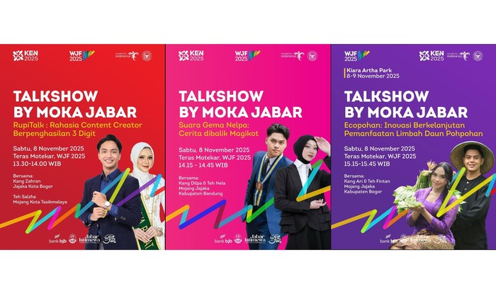 Yuk Dengar Inspirasi Para Mojang Jajaka di Talkshow Inspiratif di WJF 2025