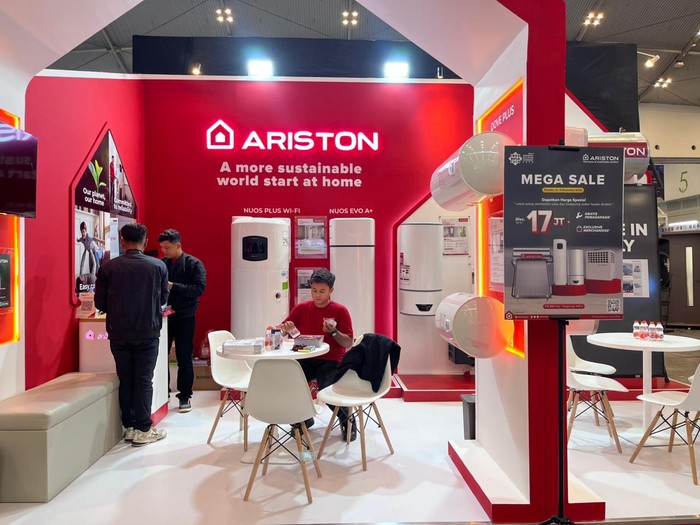 Ariston Pamer Heat Pump Berbasis Energi Terbarukan di IBT Expo 2025
