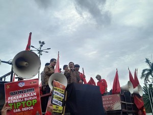 Ketua BAM DPR Temui Massa Buruh, Setuju Ubah UU Ketenagakerjaan
