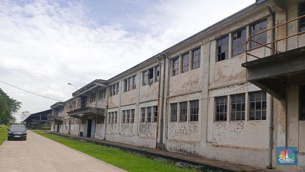 Cagar budaya bekas gudang zaman Belanda di Laswih Heritage, Bandung. (CNBC Indonesia/M. Fakhriansyah)