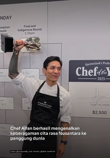 Chef Alfan Musthafa raih gelar Queensland Chef of the Year 2025 Chef Alfan Musthafa raih gelar Queensland Chef of the Year 2025