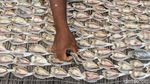 Cuaca Buruk Hambat Pengeringan Ikan Asin di Cilincing, Produksi Anjlok