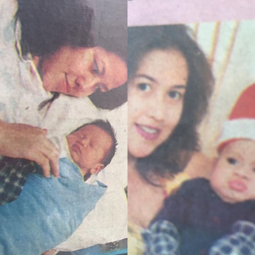 Foto Lawas Artis dengan Ibu