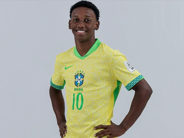 Gabriel Mec, salah satu bintang Brasil di Piala Dunia U-17 2025.